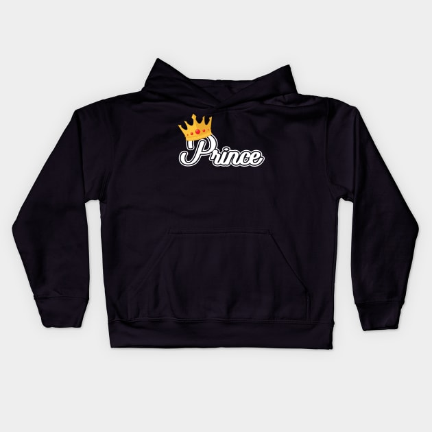 'Prince with Crown' Awesome Costume Halloween Kids Hoodie by ourwackyhome